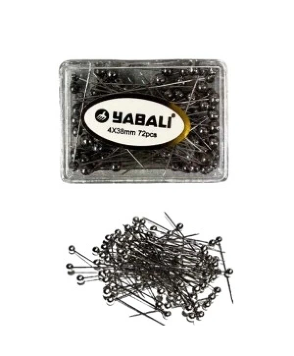 Toplu İğne Siyah 72li 4x38 Mm
