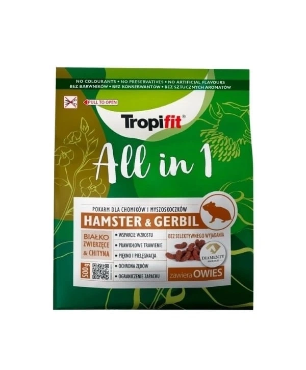 Tropifit All In 1 Hamster ve Gerbil Yemi 500 Gr