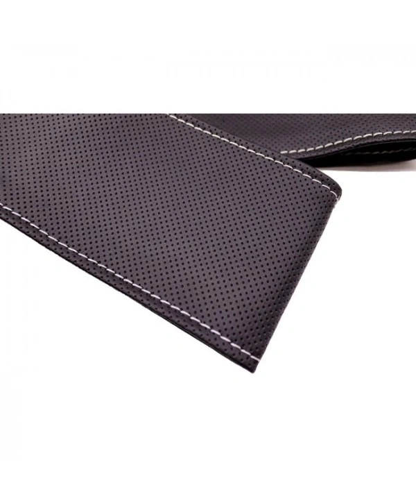 Tüm Araçlara Uyumlu Vinil Direksiyon Kılıfı, Dikmeli Gri Dikişli