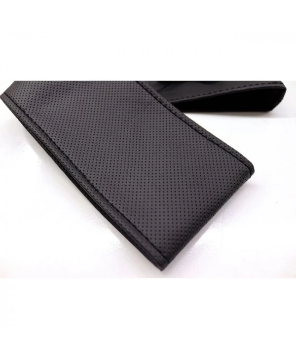 Tüm Araçlara Uyumlu Vinil Direksiyon Kılıfı, Dikmeli Siyah Dikişli