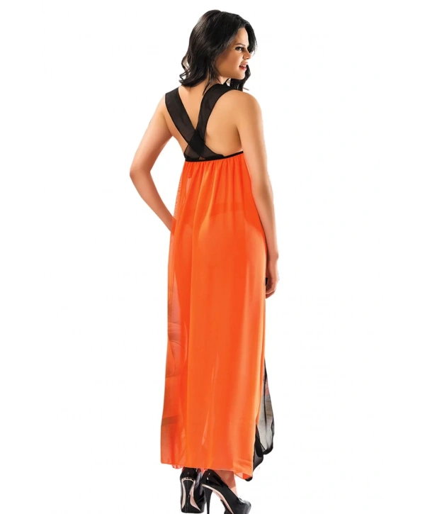 Turuncu Tül Gecelik - 207