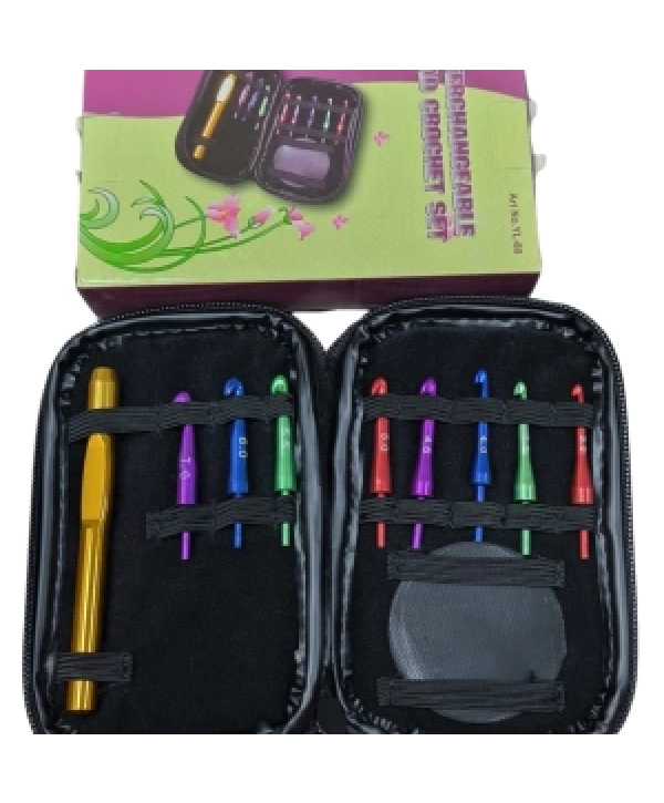 Ucu Değiştirilebilir Yün Tığ Set 9  Adet