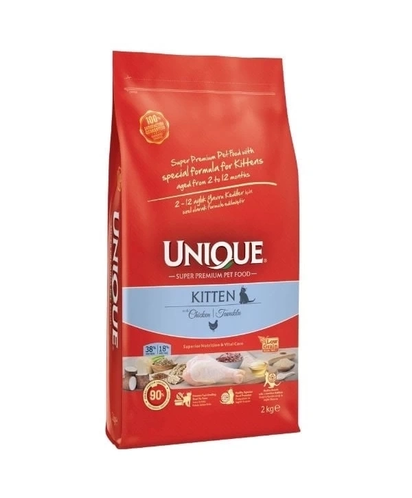 Unique Tavuklu Düşük Tahıllı Yavru Kedi Maması 7 Kg