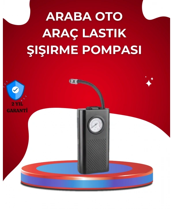 USB Şarjlı Kompakt Elektrikli Hava Kompresörü 3000 mAh