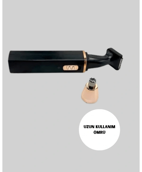 USB Şarjlı Sessiz Burun ve Kulak Kılı Temizleme Cihazı