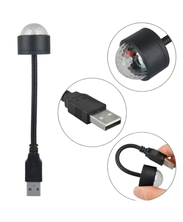 USB Sese Duyarlı 8 Farklı Mod Işıklı LED Atmosfer Işığı – Ambiyans Aydınlatması (5047)