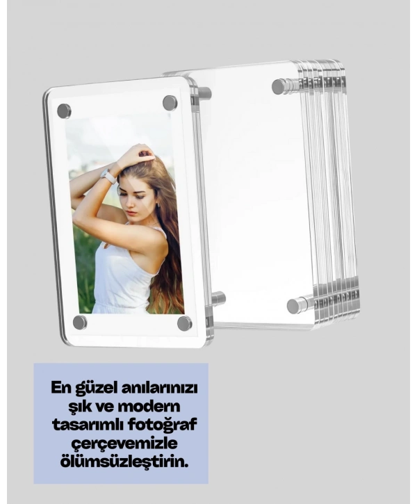 USB Type-C Destekli 7 İnç Dijital Fotoğraf Çerçevesi – Video ve Müzik Oynatma