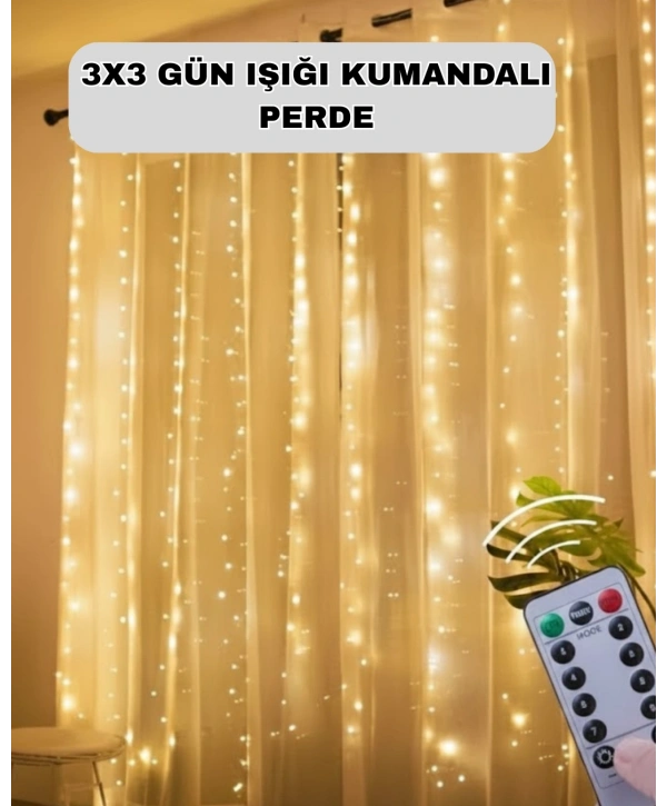 Uzaktan Kumandalı Perde Tipi Günışığı Peri Led Işık Dekorasyon
