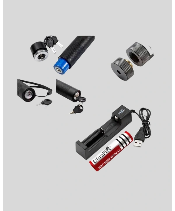 Uzun Mesafe Görünürlüklü Yeşil Lazer Pointer Şarjlı