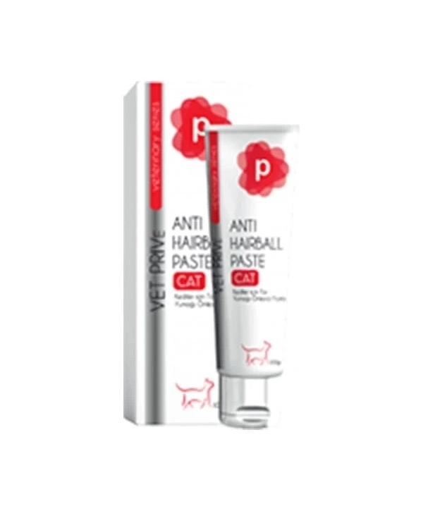 Vet Prive veterinary Anti Hairball Paste Kediler için Tüy Yumağı Önleyici Malt Macunu 100 Gr