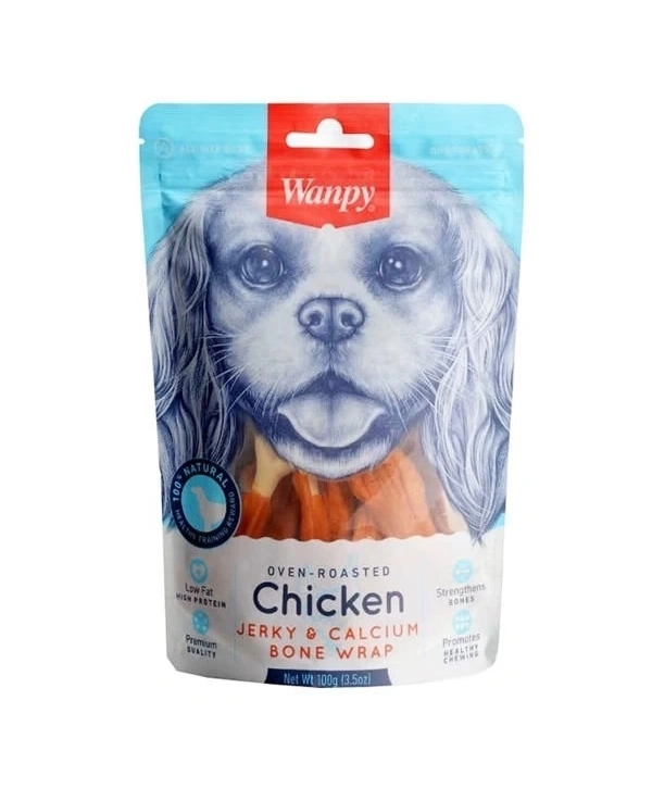 Wanpy Kalsiyumlu Gerçek Tavuk Köpek Ödül Maması 100 Gr