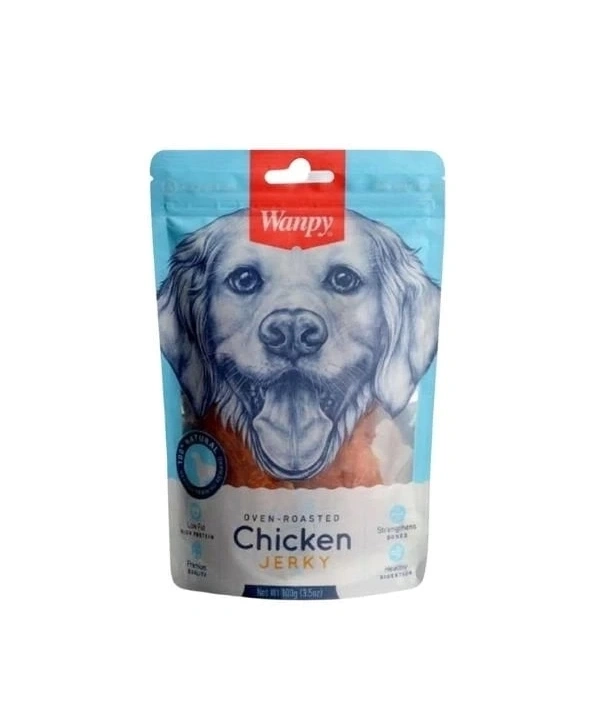 Wanpy Kavrulmuş Tavuk Parçalı Köpek Ödülü 100 Gr