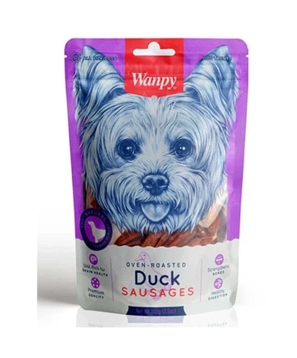 Wanpy Ördek Etli Sosis Köpek Ödül Maması 100 Gr