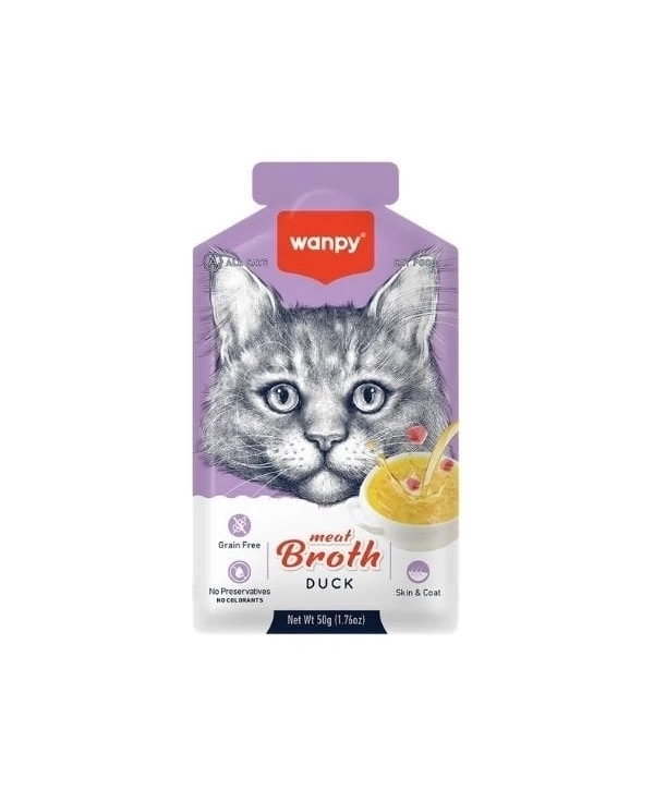 Wanpy Ördek Etli Tahılsız Kedi Çorbası 50 Gr