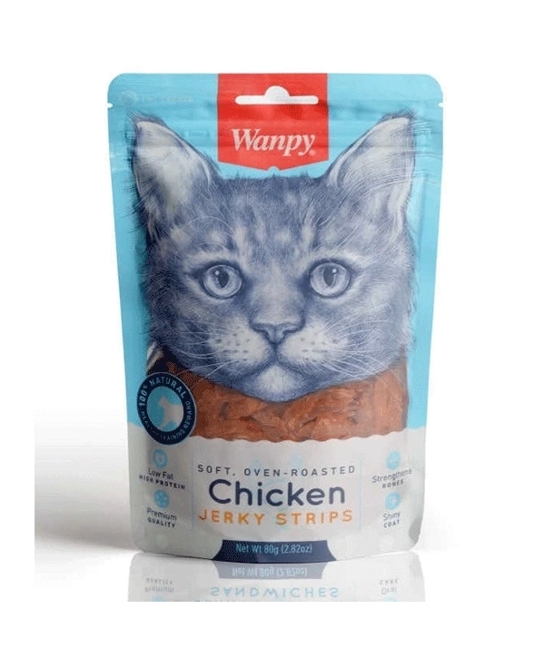 Wanpy Oven Roasted Tavuklu Yumuşak Taneli Kedi Ödül Maması 80 Gr