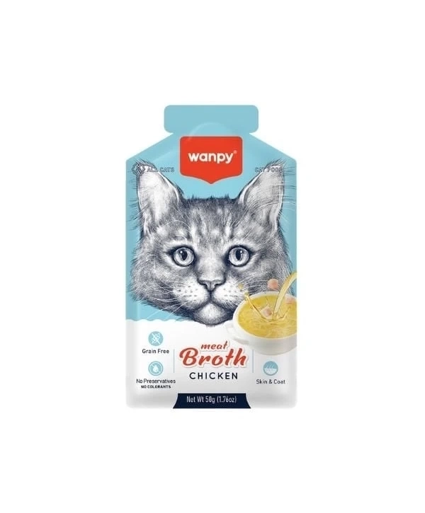 Wanpy Tavuk Etli Tahılsız Kedi Çorbası 50 Gr