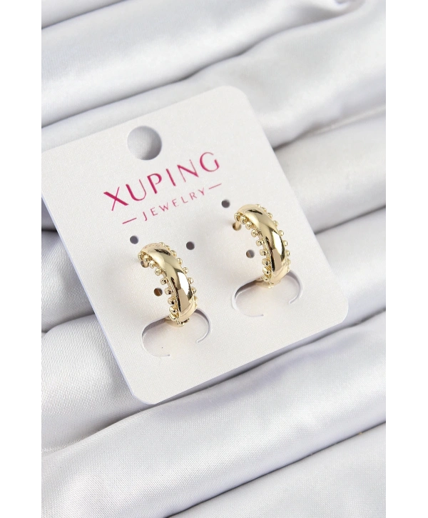 Xuping Çit Halka Model Gold Renk Kadın Küpe