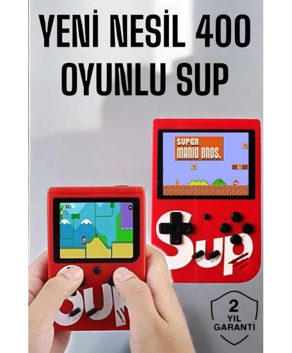 Yeni Nesil Çocuklara Özel SUP 400 Oyunlu Mini El Konsolu