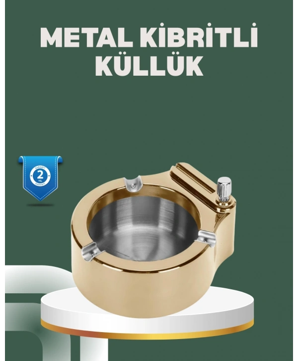 Yeniden Doldurulabilir Çakmaklı Küllük Dayanıklı Yapı