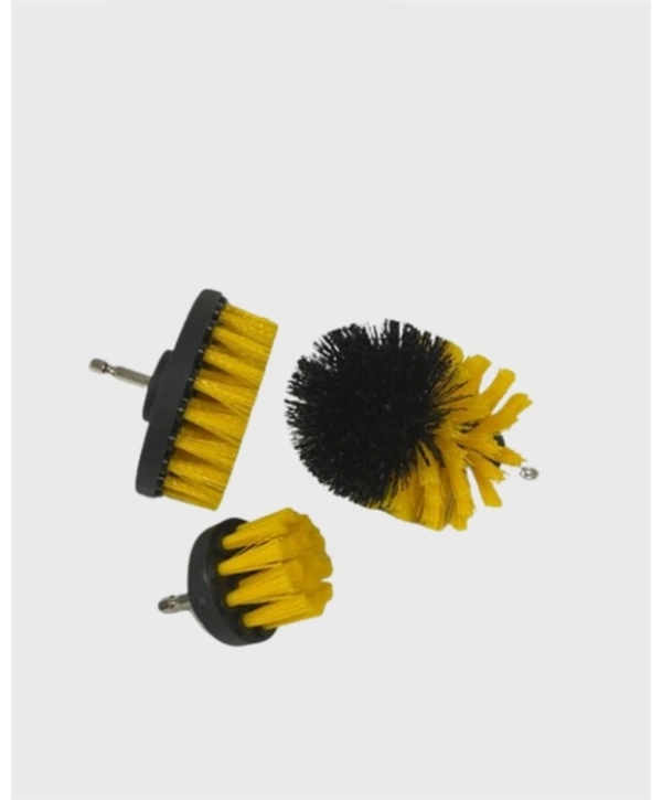 Yüksek Devirde Etkili Temizlik Sağlayan Matkap Ucu Fırça Seti