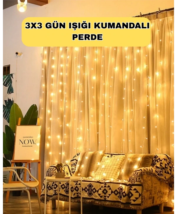 Zaman Ayarlı 8 Modlu Günışığı Perde Led Işık USB Çalışma