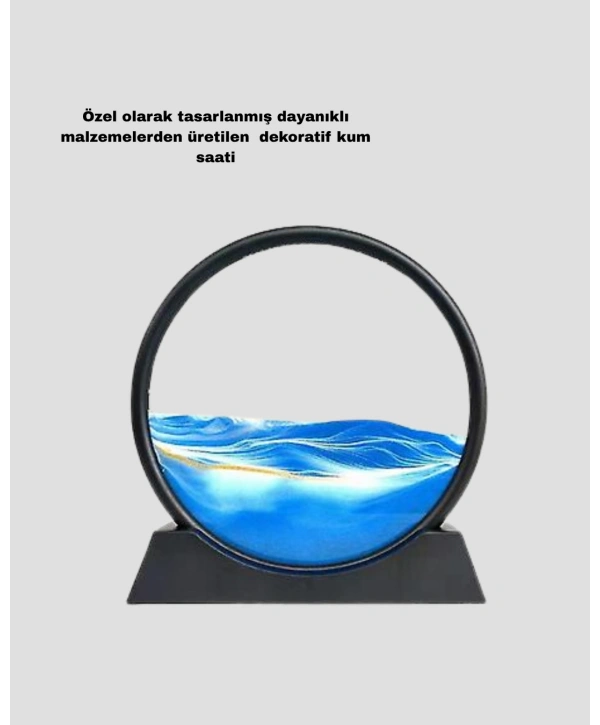 Zarif Cam Kum Saati – Ofis, Ev ve Raf Dekoru için Estetik Tasarım