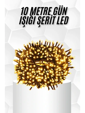 10 Metre Led Işık Gün Işığı Her Ortama Uygun Ampüllü