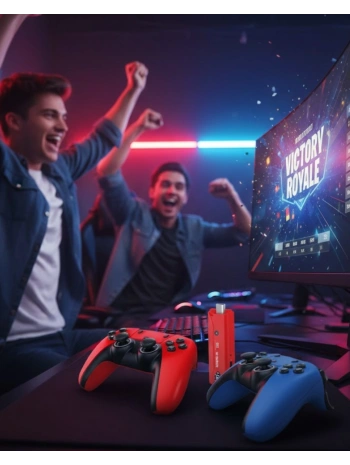 10K HD Android Oyun Konsolu 64GB Çift Kumandalı TV Stick