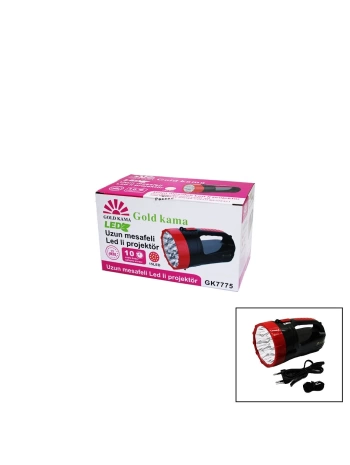 15 LED  FİŞ ŞARJLI EL FENERİ ROJEKTÖR GK-7775 (5047)
