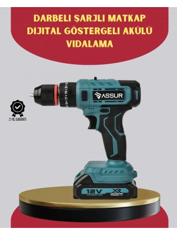 18 Parça Dijital Matkap Seti Çift Bataryalı