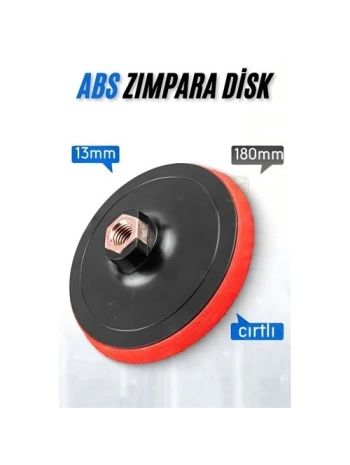 180 mm Cırtlı Zımpara Disk Pasta Cila Sünger Tabanı