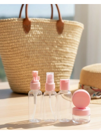 30 ml 5’li Seyahat Banyo Şişe Seti Çantalı