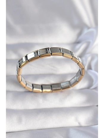 316L Çelik Çift Renk Yazılı Nomination Bileklik