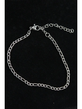 316L Çelik Figaro Model Gümüş Renk Erkek Bileklik