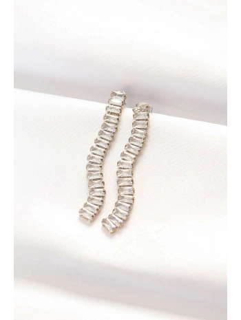 316L Çelik Gold Renk Su Yolu Küpe