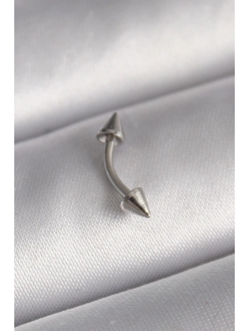 316L Çelik Gümüş Renk Çivi Model Piercing