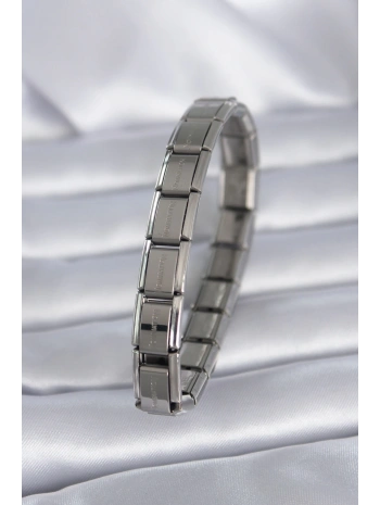 316L Çelik Gümüş Renk Yazılı Nomination Model Kadın Bileklik