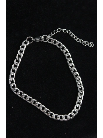 316L Çelik Klasik Model Gümüş Renk Erkek Bileklik