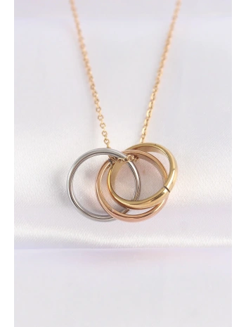 316L Çelik Zincir Çoklu Renk Model Kolye