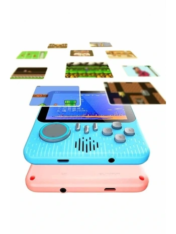 3.5 İnç Mini Atari Taşınabilir Oyun Konsolu 666 Adet Retro Oyun