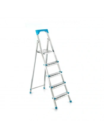 4+1BASAMAKLI METAL MERDİVEN Y: 105CM - 120KG.TAŞIMA KAPASİTESİ (5047)