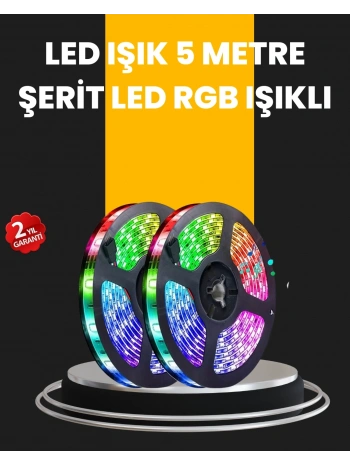 5 Metre Kumandalı Su Geçirmez Şerit LED