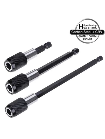6 10 15 cm 3 lü Bits Uzatma Adaptörü