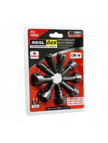 9  PARÇA   - 5-13 MM MANYETİK SOMUN SÖKME - ÇATI ADAPTÖRÜ (5047)