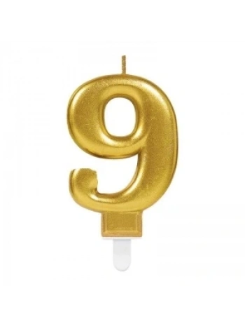 9 Rakam Mum Gold Renk (5047)