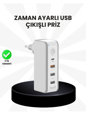 Akıllı Zaman Ayarlı Şarj Cihazı Güvenli ve Enerji Tasarruflu