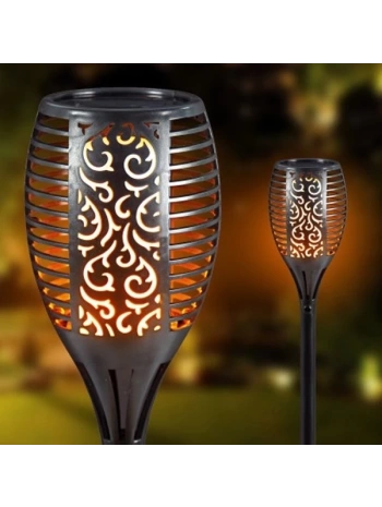 Alev Efektli Solar Bahçe Lambası (51 Cm)