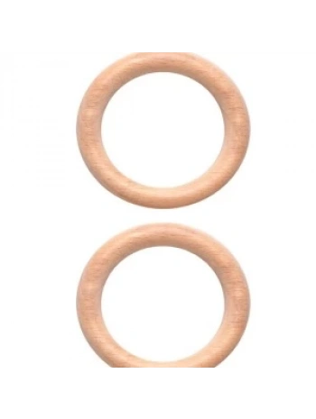 Amigurimi Ahşap Halka 7 Cm 2li