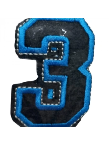 Aplike Ütü İle Yapışan 3 Rakamı  Arma 2,5x4 Cm