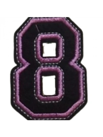 Aplike Ütü İle Yapışan 8  Rakamı  Arma 3x4 Cm